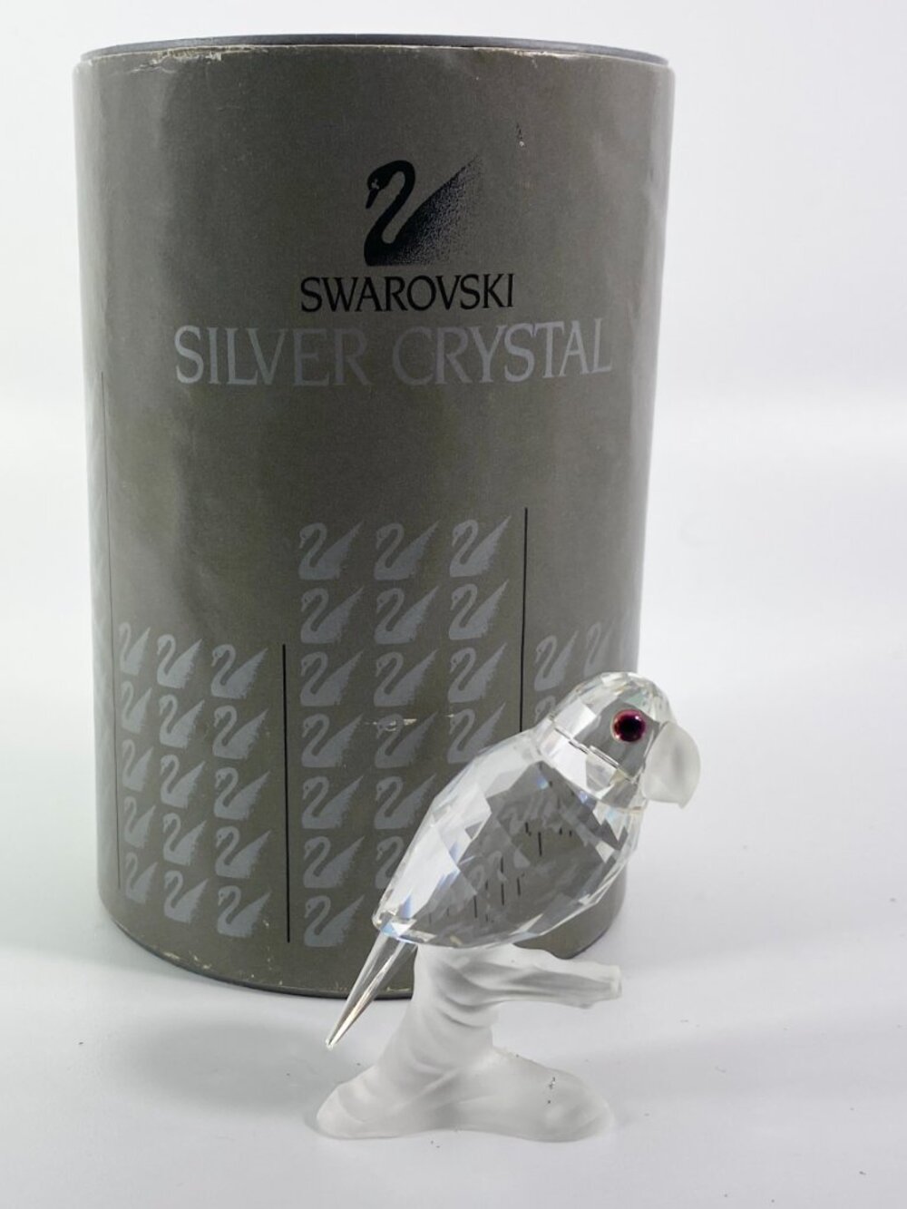Swarovski Crystal Figurine, Parrot Up in the Trees  2" with Box & CoA